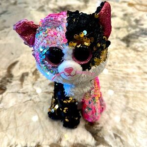 Ty beanie boo Malibu flippable sequin cat